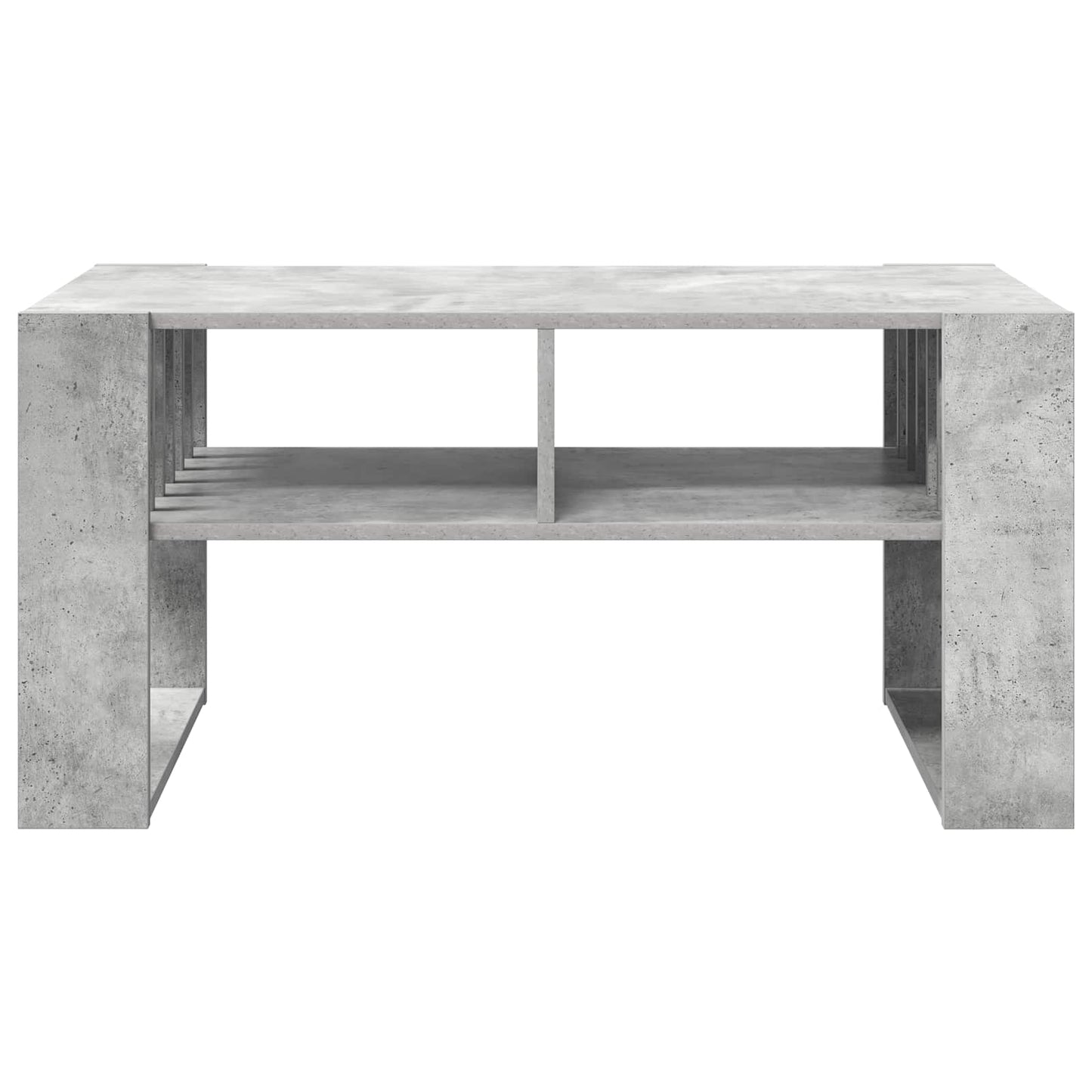 Salontafel Beton Grijs 92 x 49,5 x 45 cm Bewerkt hout
