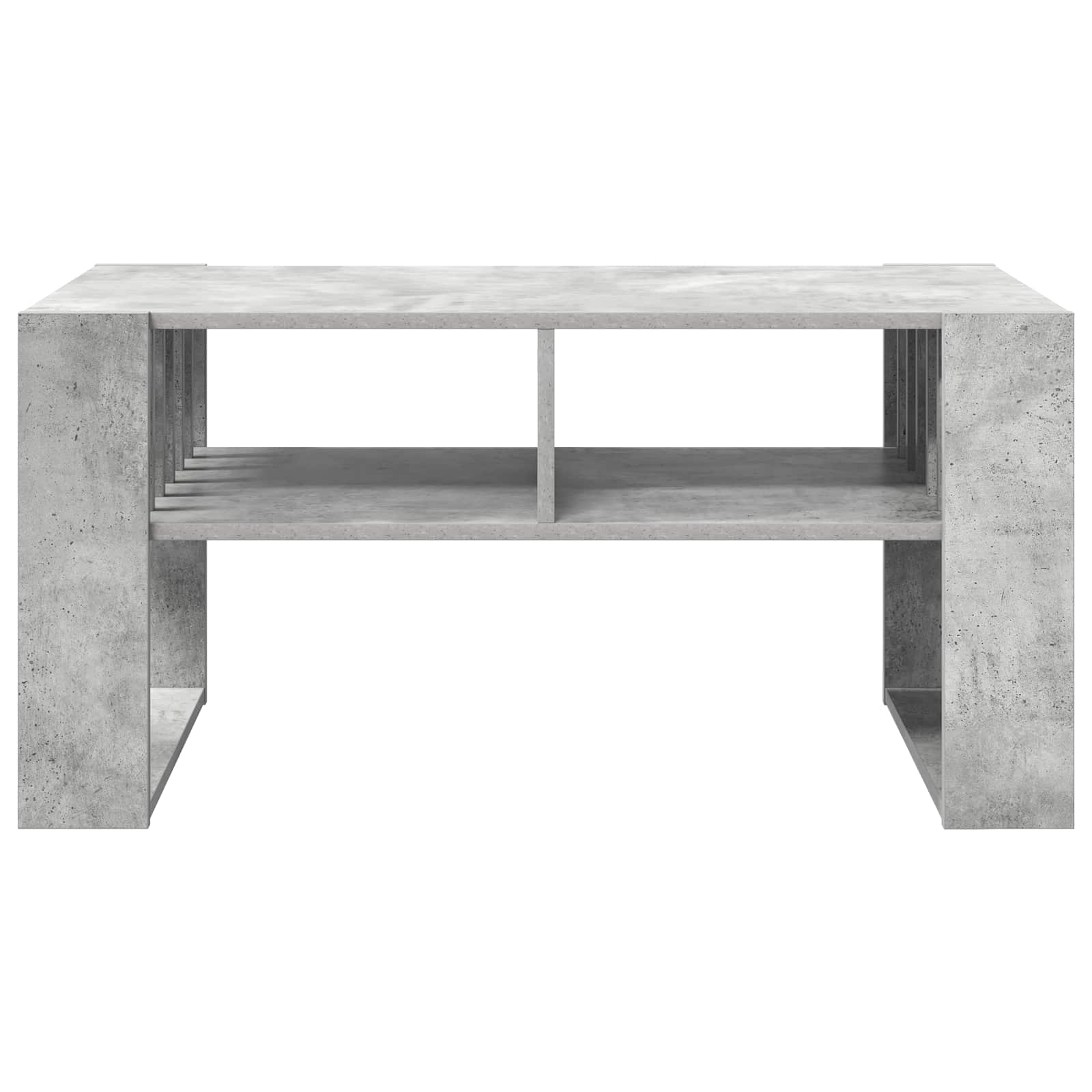 Salontafel Beton Grijs 92 x 49,5 x 45 cm Bewerkt hout