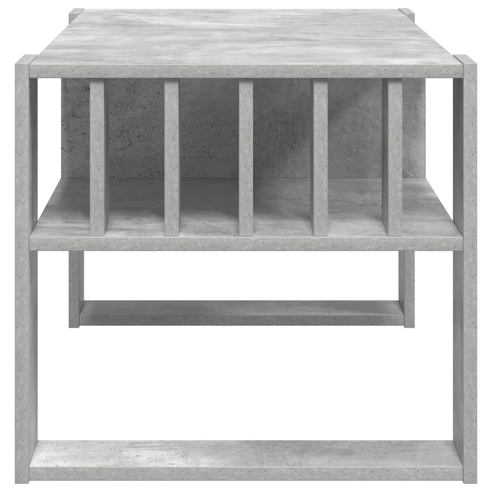 Salontafel Beton Grijs 92 x 49,5 x 45 cm Bewerkt hout