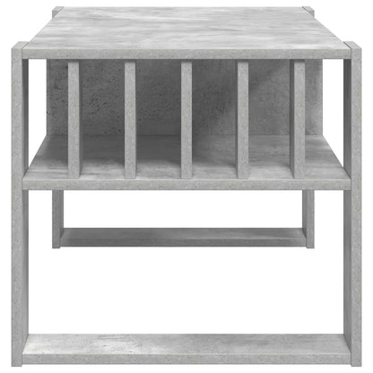 Salontafel Beton Grijs 92 x 49,5 x 45 cm Bewerkt hout
