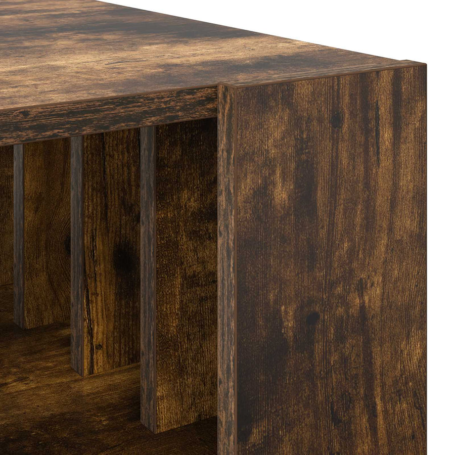 Salontafel Gerookt eiken 92 x 49,5 x 45 cm Bewerkt hout