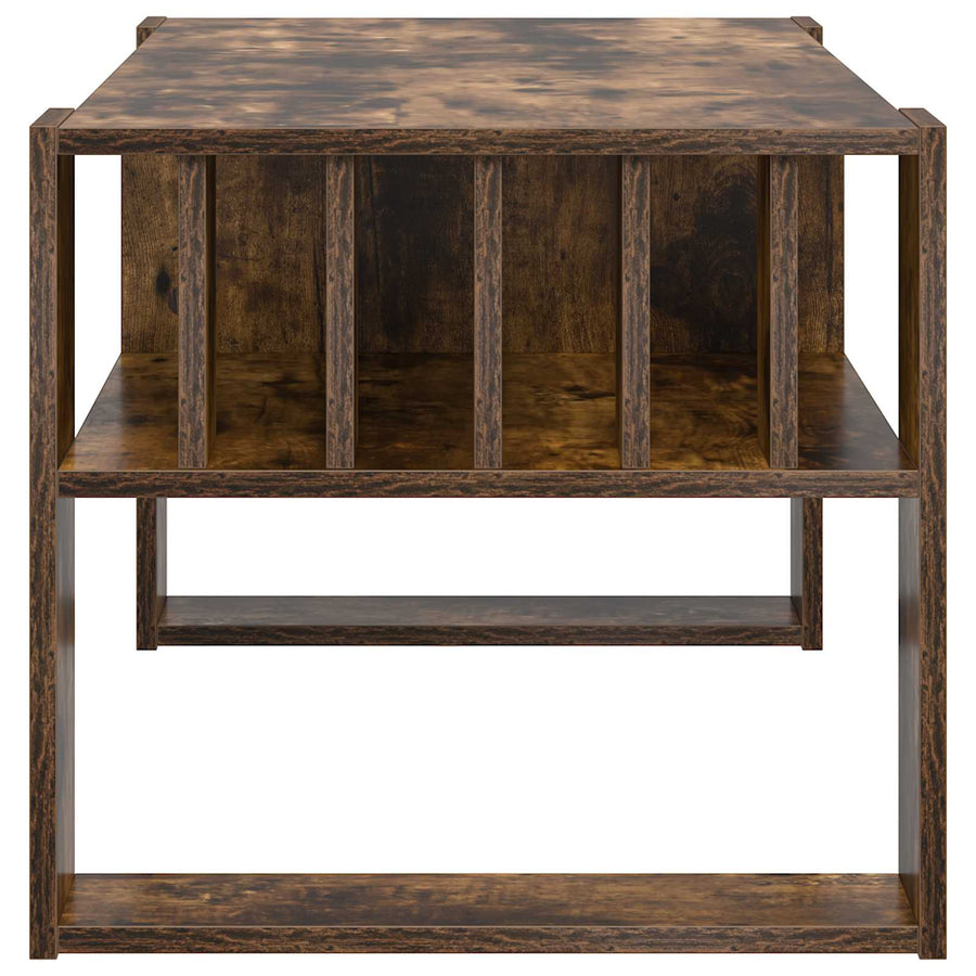Salontafel Gerookt eiken 92 x 49,5 x 45 cm Bewerkt hout