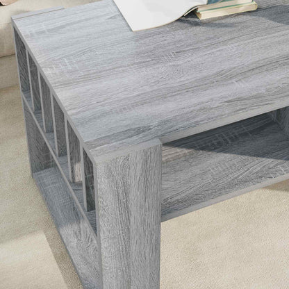 Salontafel Grijs Sonoma 92 x 49,5 x 45 cm Bewerkt hout