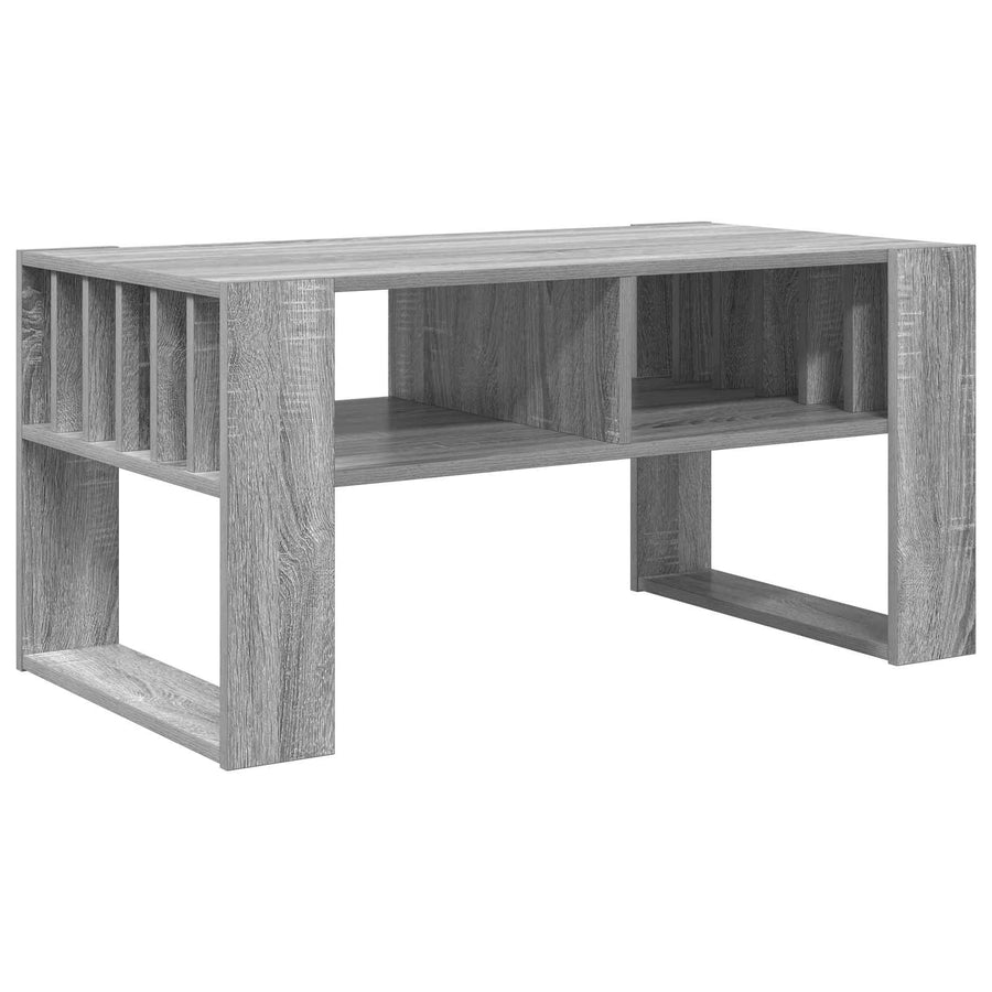 Salontafel Grijs Sonoma 92 x 49,5 x 45 cm Bewerkt hout