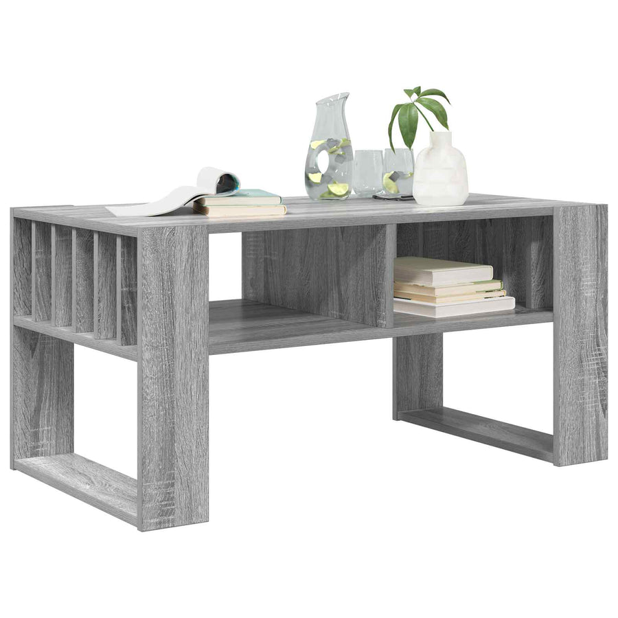Salontafel Grijs Sonoma 92 x 49,5 x 45 cm Bewerkt hout