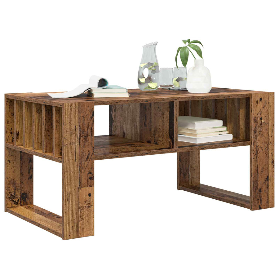 Salontafel Oudhout 92 x 49,5 x 45 cm Bewerkt hout