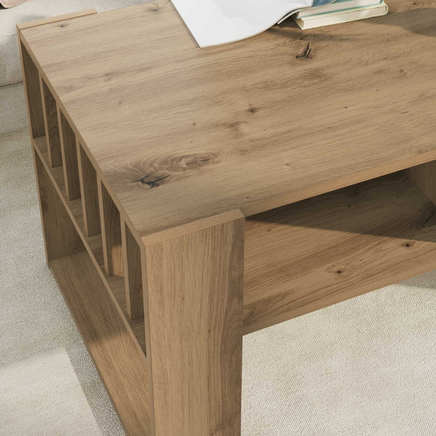 Salontafel Artisan Eiken 92 x 49,5 x 45 cm Bewerkt hout