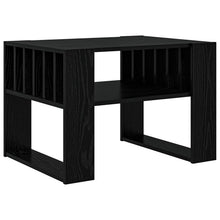 Salontafel Zwart Eiken 66 x 49,5 x 45 cm Bewerkt hout