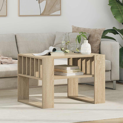 Salontafel Sonoma Eiken 66 x 49,5 x 45 cm Bewerkt hout