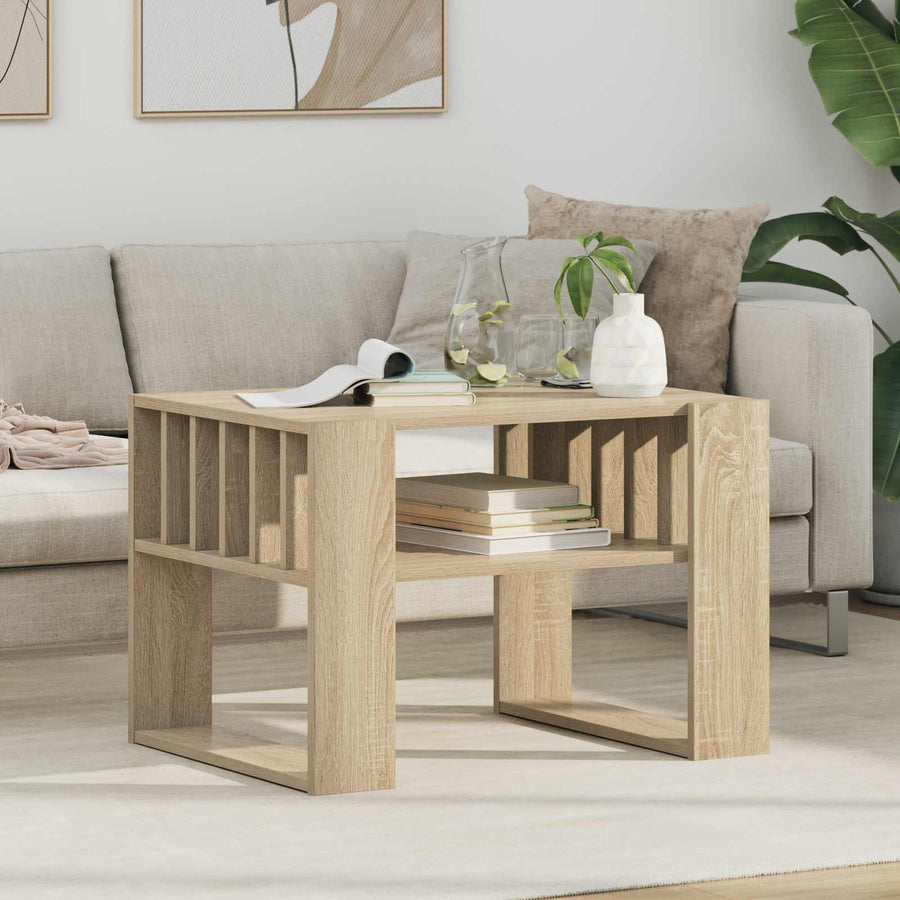 Salontafel Sonoma Eiken 66 x 49,5 x 45 cm Bewerkt hout
