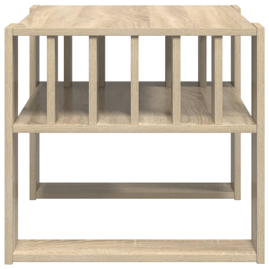 Salontafel Sonoma Eiken 66 x 49,5 x 45 cm Bewerkt hout