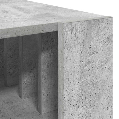 Salontafel Beton Grijs 66 x 49,5 x 45 cm Bewerkt hout