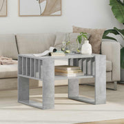Salontafel beton grijs 66x49,5x45 cm bewerkt hout