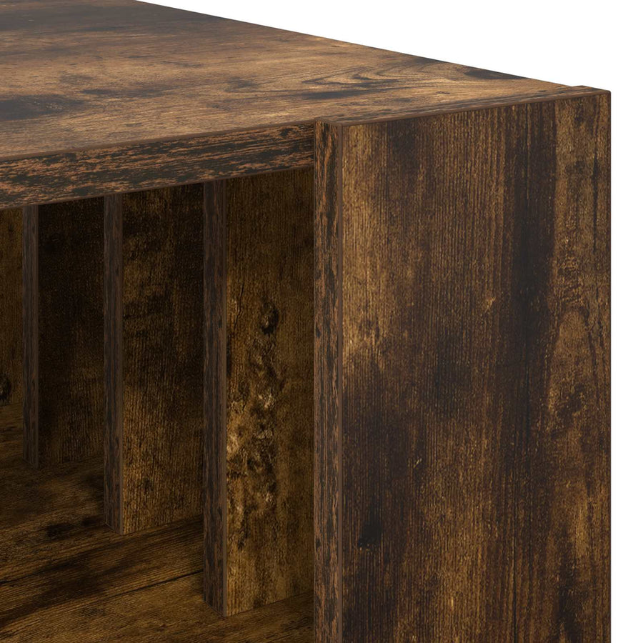 Salontafel Gerookt eiken 66 x 49,5 x 45 cm Bewerkt hout