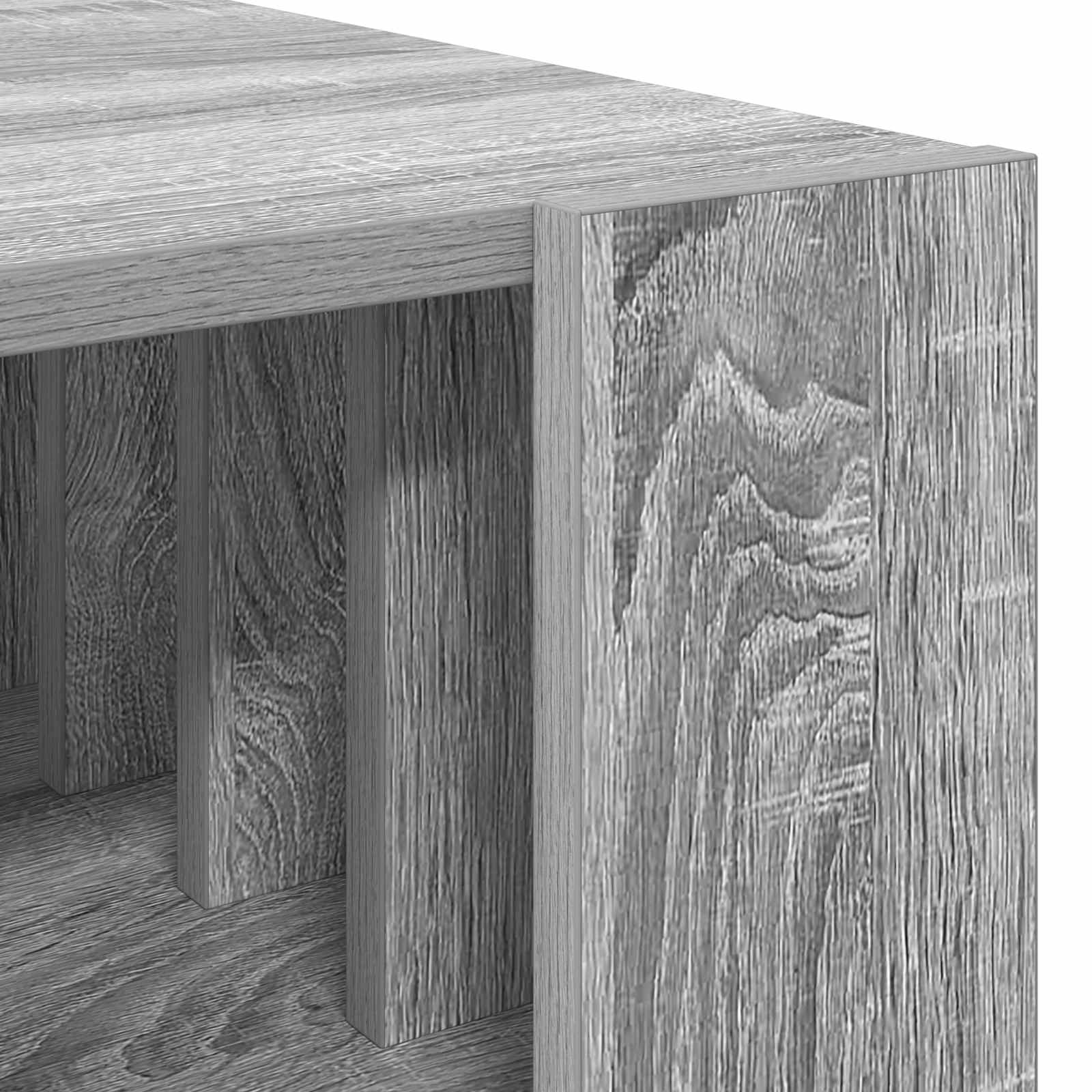 Salontafel Grijs Sonoma 66 x 49,5 x 45 cm Bewerkt hout