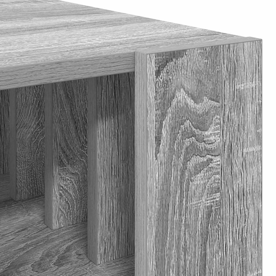 Salontafel Grijs Sonoma 66 x 49,5 x 45 cm Bewerkt hout