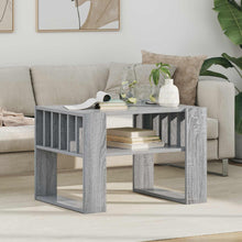 Salontafel Grijs Sonoma 66 x 49,5 x 45 cm Bewerkt hout