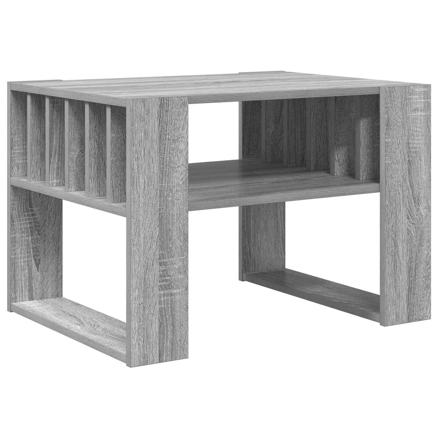 Salontafel Grijs Sonoma 66 x 49,5 x 45 cm Bewerkt hout