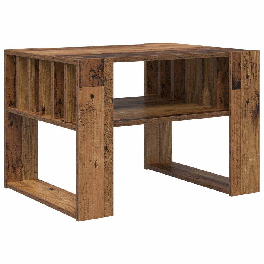 Salontafel Oudhout 66 x 49,5 x 45 cm Bewerkt hout