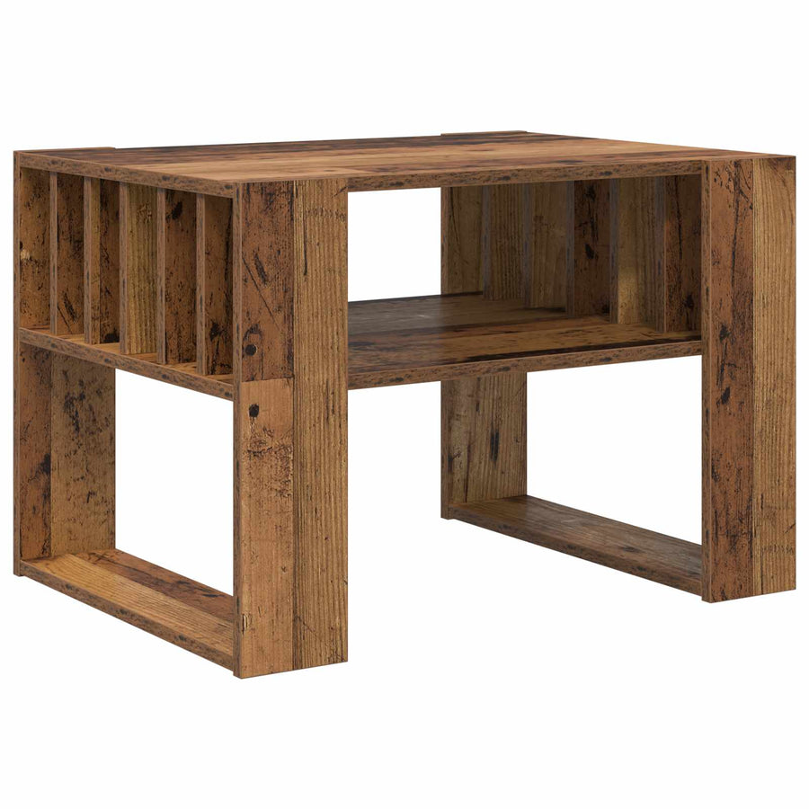Salontafel Oudhout 66 x 49,5 x 45 cm Bewerkt hout