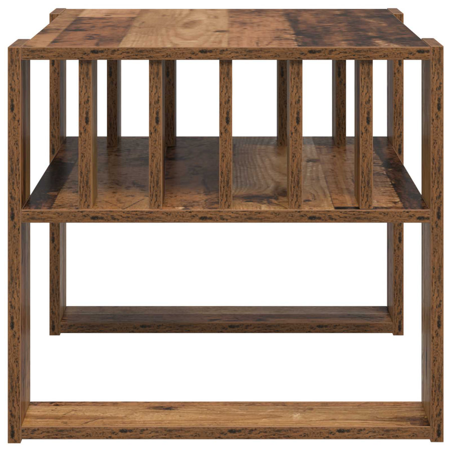 Salontafel Oudhout 66 x 49,5 x 45 cm Bewerkt hout