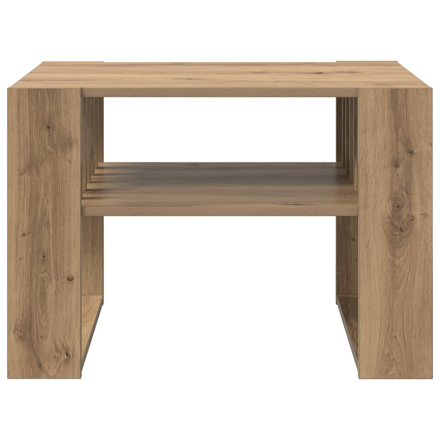 Salontafel Artisan Eiken 66 x 49,5 x 45 cm Bewerkt hout