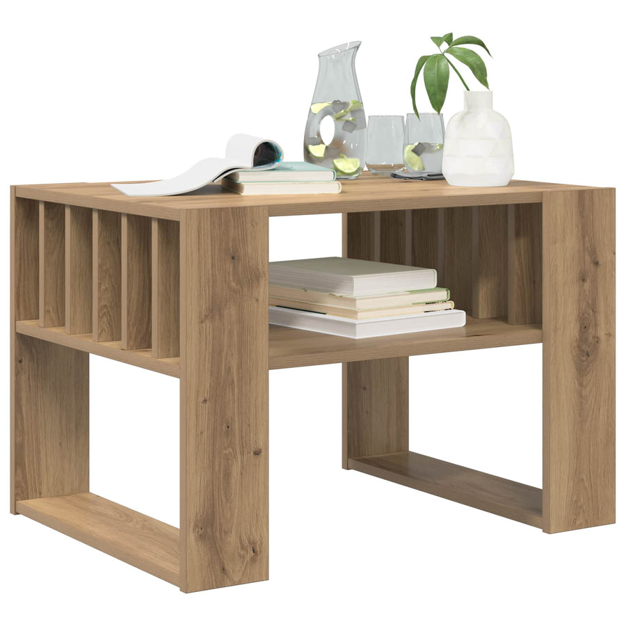 Salontafel Artisan Eiken 66 x 49,5 x 45 cm Bewerkt hout