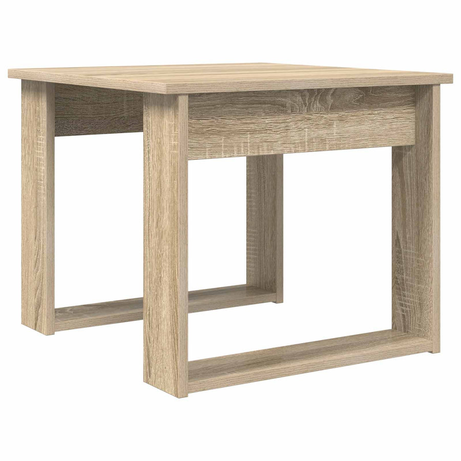 Koffietafel Set 2 pcs Sonoma Eiken Bewerkt hout