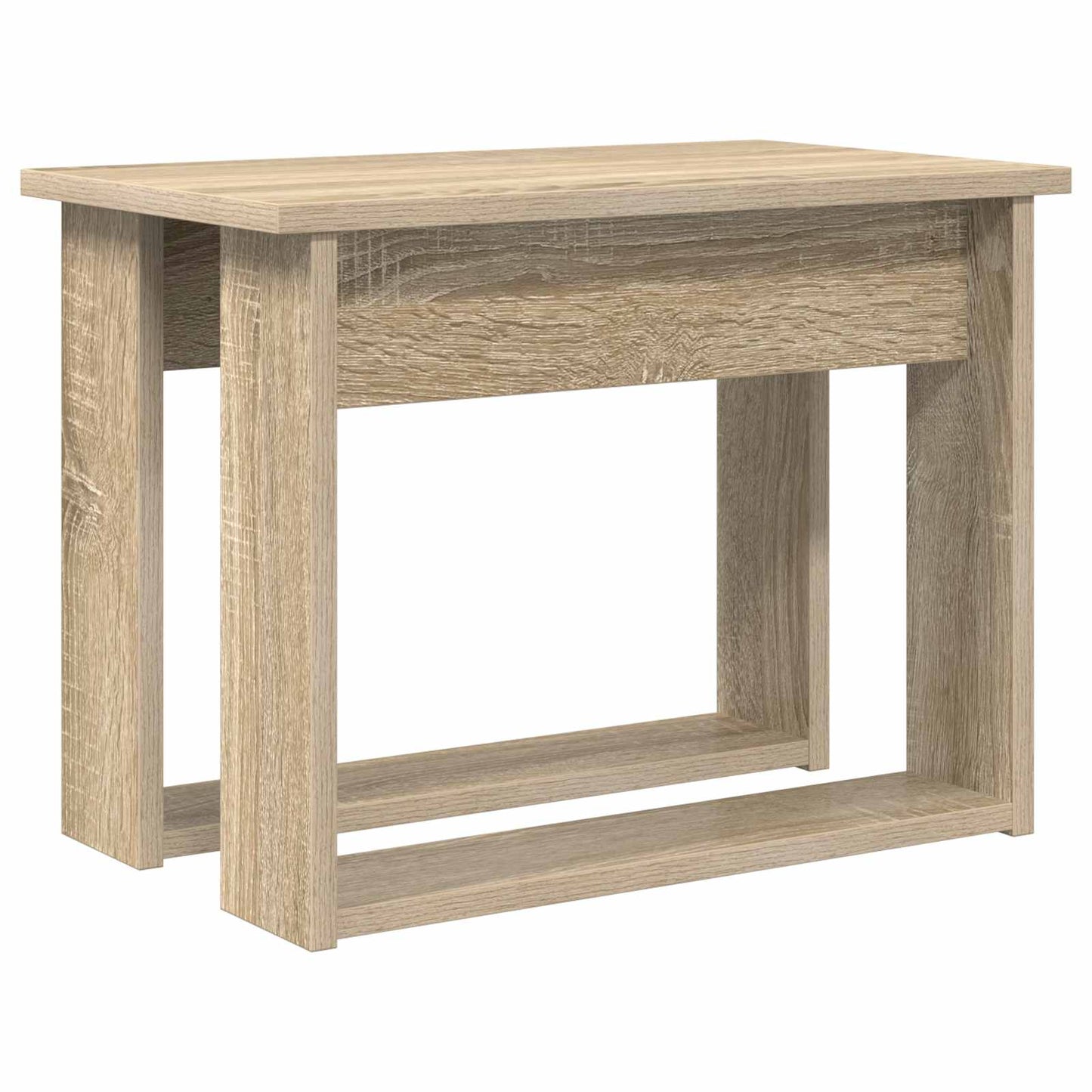 Koffietafel Set 2 pcs Sonoma Eiken Bewerkt hout
