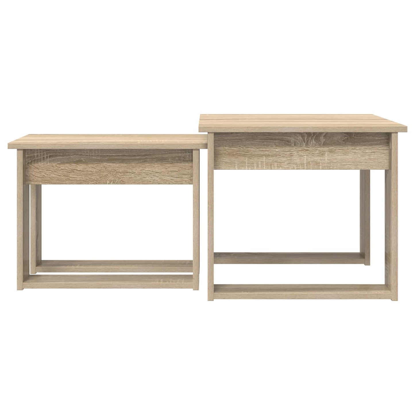 Koffietafel Set 2 pcs Sonoma Eiken Bewerkt hout