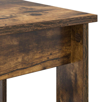 Koffietafel Set 2 pcs Gerookt eiken Bewerkt hout