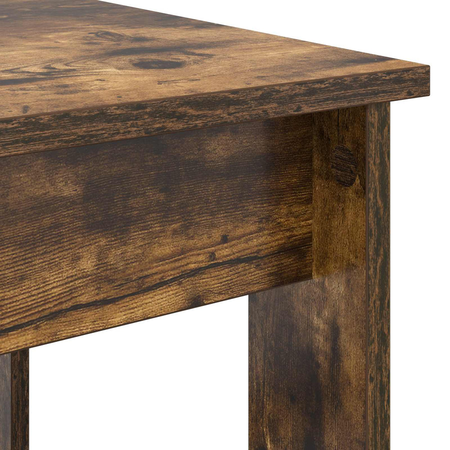Koffietafel Set 2 pcs Gerookt eiken Bewerkt hout