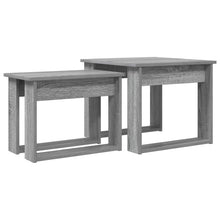 Koffietafel Set 2 pcs Grijs Sonoma Bewerkt hout