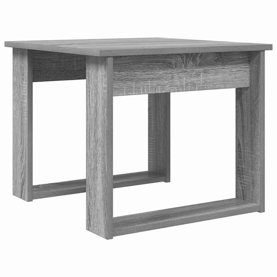 Koffietafel Set 2 pcs Grijs Sonoma Bewerkt hout