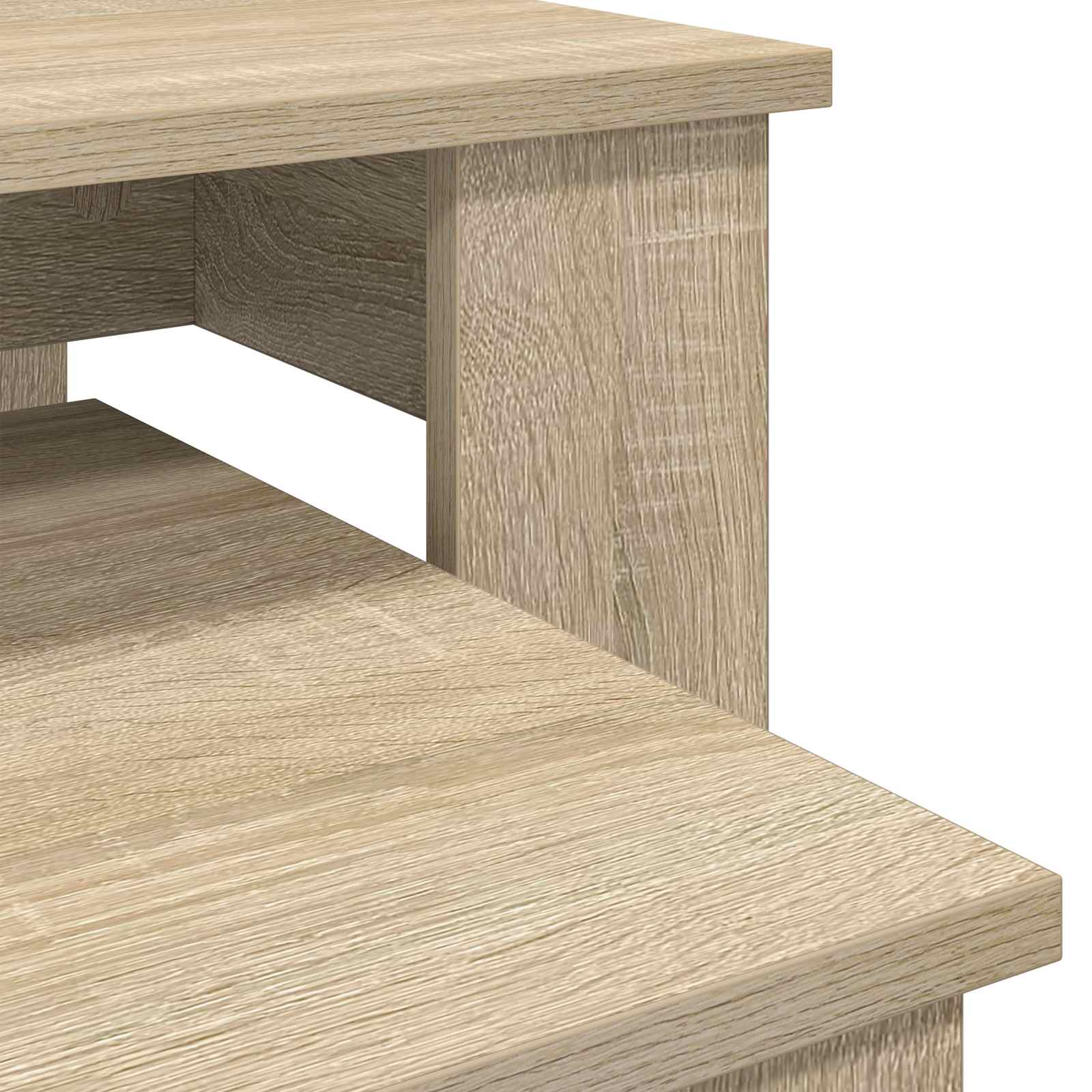 Koffietafel Set 2 pcs Sonoma Eiken Bewerkt hout
