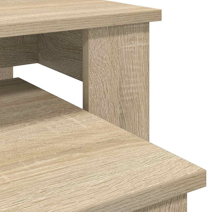 Koffietafel Set 2 pcs Sonoma Eiken Bewerkt hout