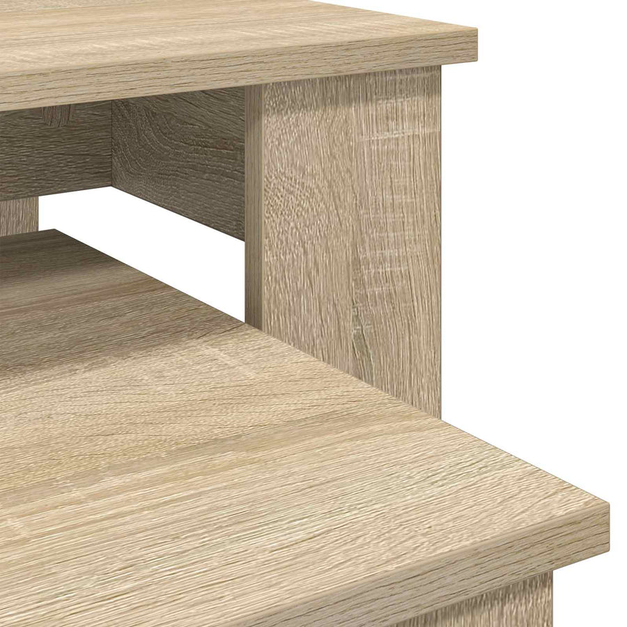 Koffietafel Set 2 pcs Sonoma Eiken Bewerkt hout