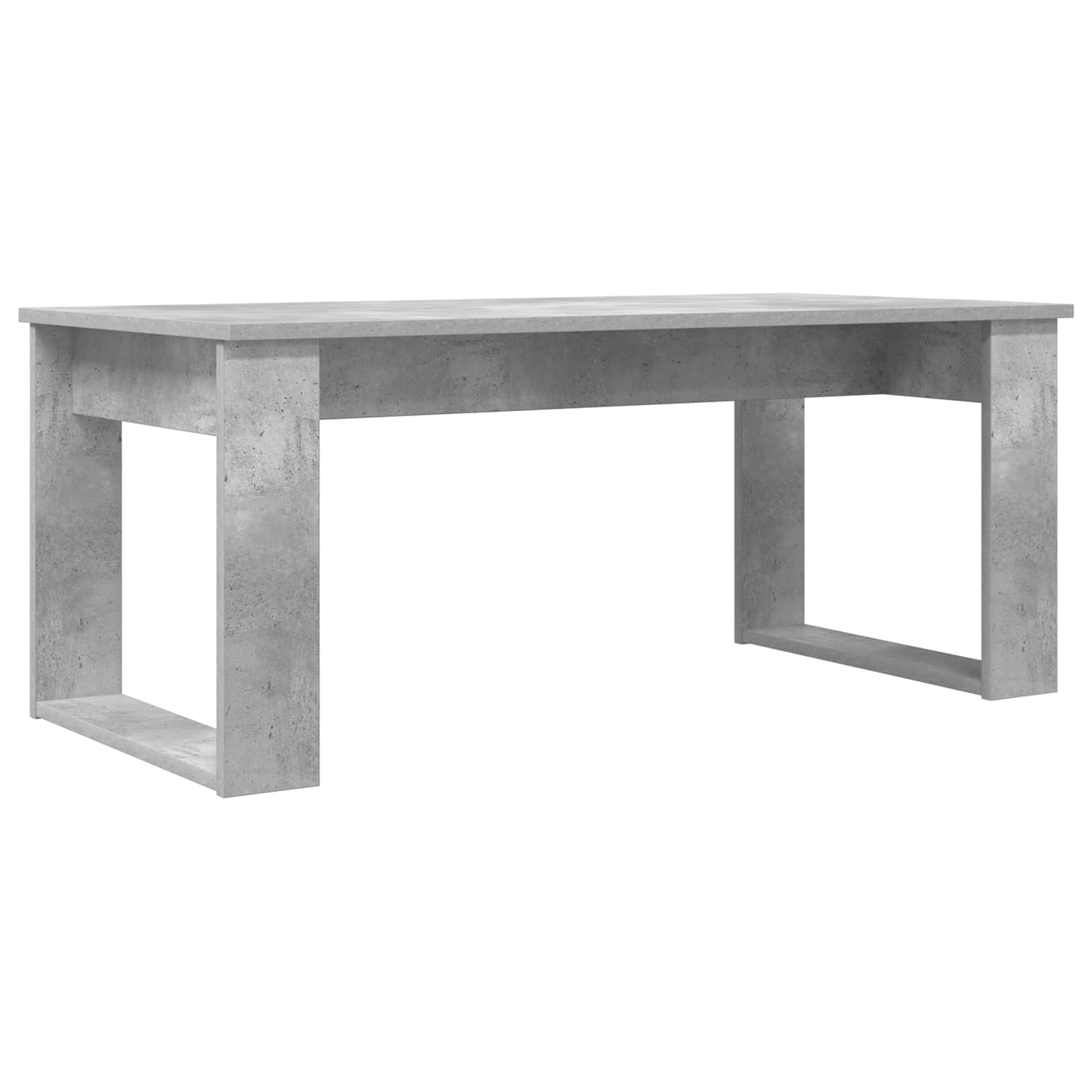 Koffietafel Set 2 pcs Beton Grijs Bewerkt hout