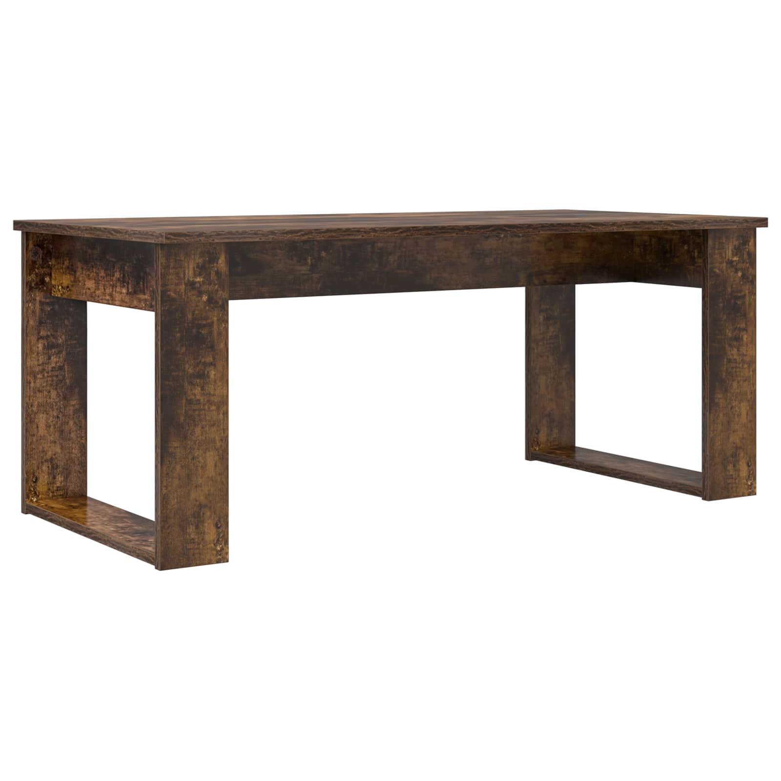 Koffietafel Set 2 pcs Gerookt eiken Bewerkt hout