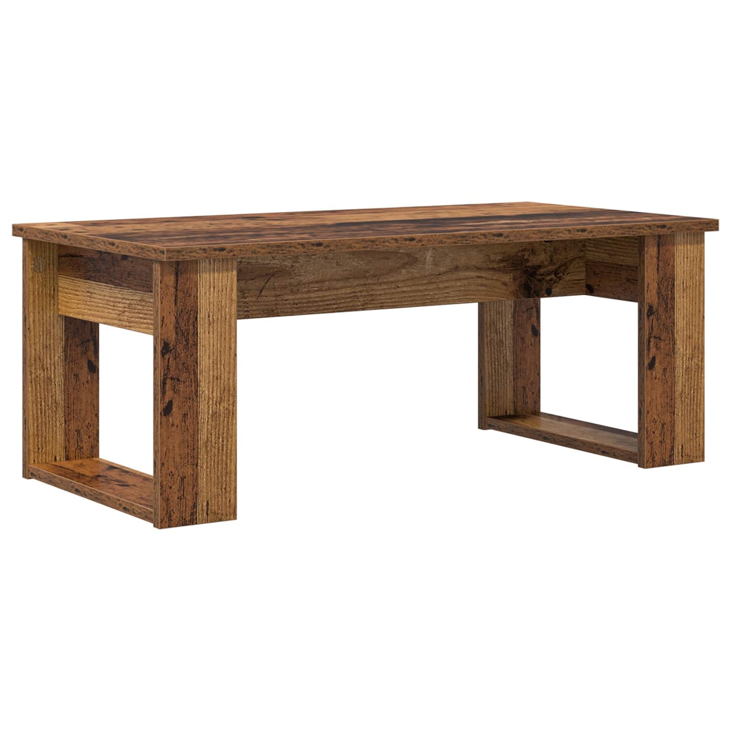Koffietafel Set 2 pcs Oudhout Bewerkt hout