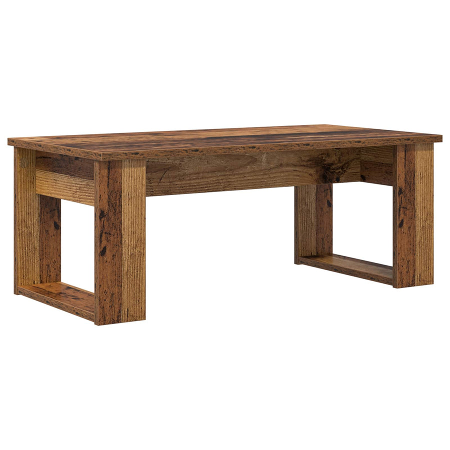 Koffietafel Set 2 pcs Oudhout Bewerkt hout