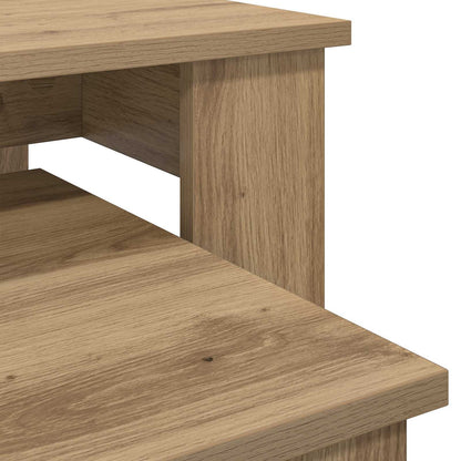 Koffietafel Set 2 pcs Artisan Eiken Bewerkt hout