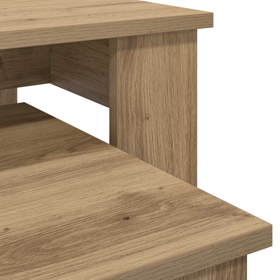 Koffietafel Set 2 pcs Artisan Eiken Bewerkt hout