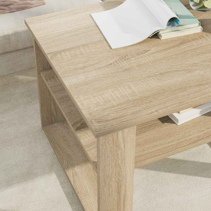 Salontafel met opslag Sonoma Eiken 64 x 54 x 44 cm Bewerkt hout