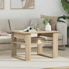 Salontafel 64x54x44 cm Sonoma eiken bewerkt hout