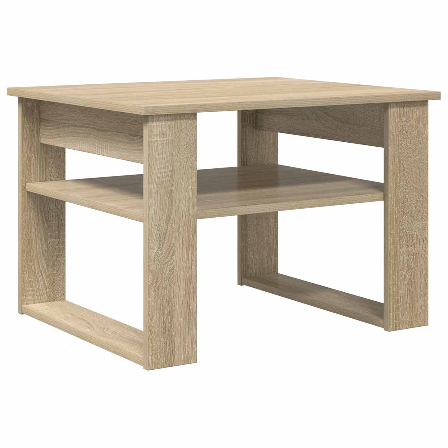 Salontafel met opslag Sonoma Eiken 64 x 54 x 44 cm Bewerkt hout