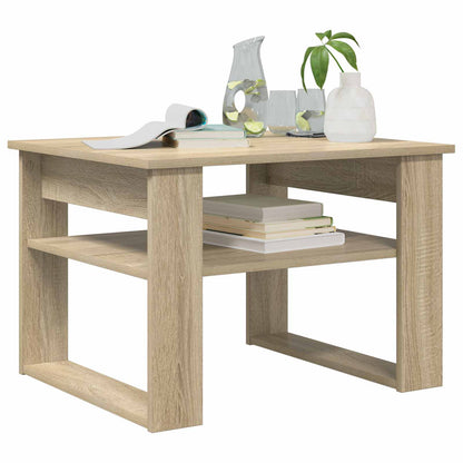 Salontafel met opslag Sonoma Eiken 64 x 54 x 44 cm Bewerkt hout