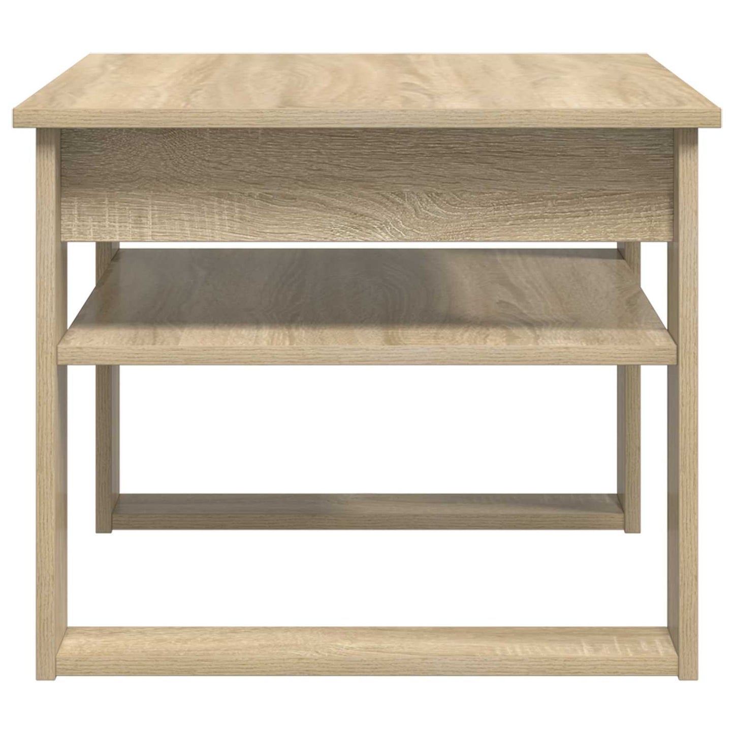 Salontafel met opslag Sonoma Eiken 64 x 54 x 44 cm Bewerkt hout