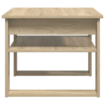 Salontafel met opslag Sonoma Eiken 64 x 54 x 44 cm Bewerkt hout