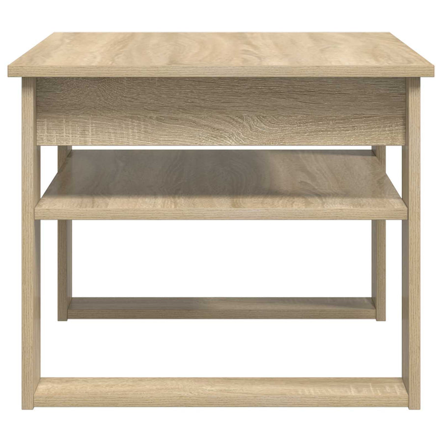 Salontafel met opslag Sonoma Eiken 64 x 54 x 44 cm Bewerkt hout